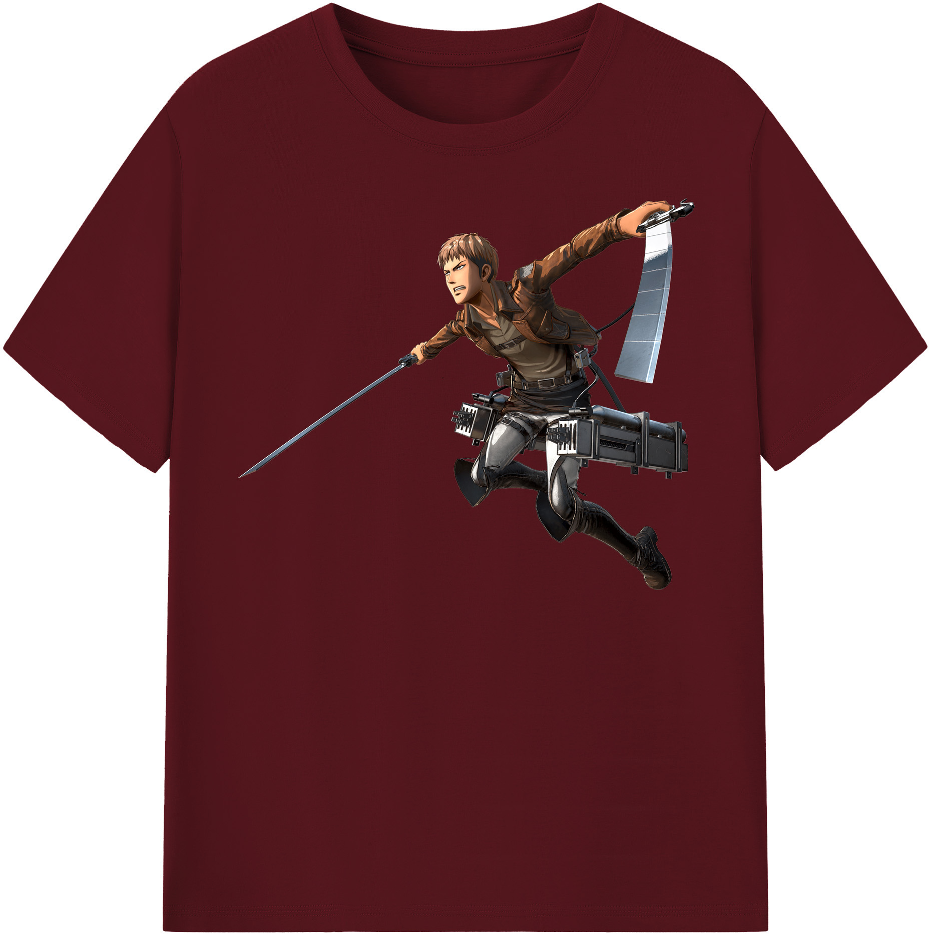 （画像用） 進撃の巨人 ジャン・キルシュタイン Attack on Titan Jean Kirstein 綿100％半袖Tシャツ（フロントプリント）